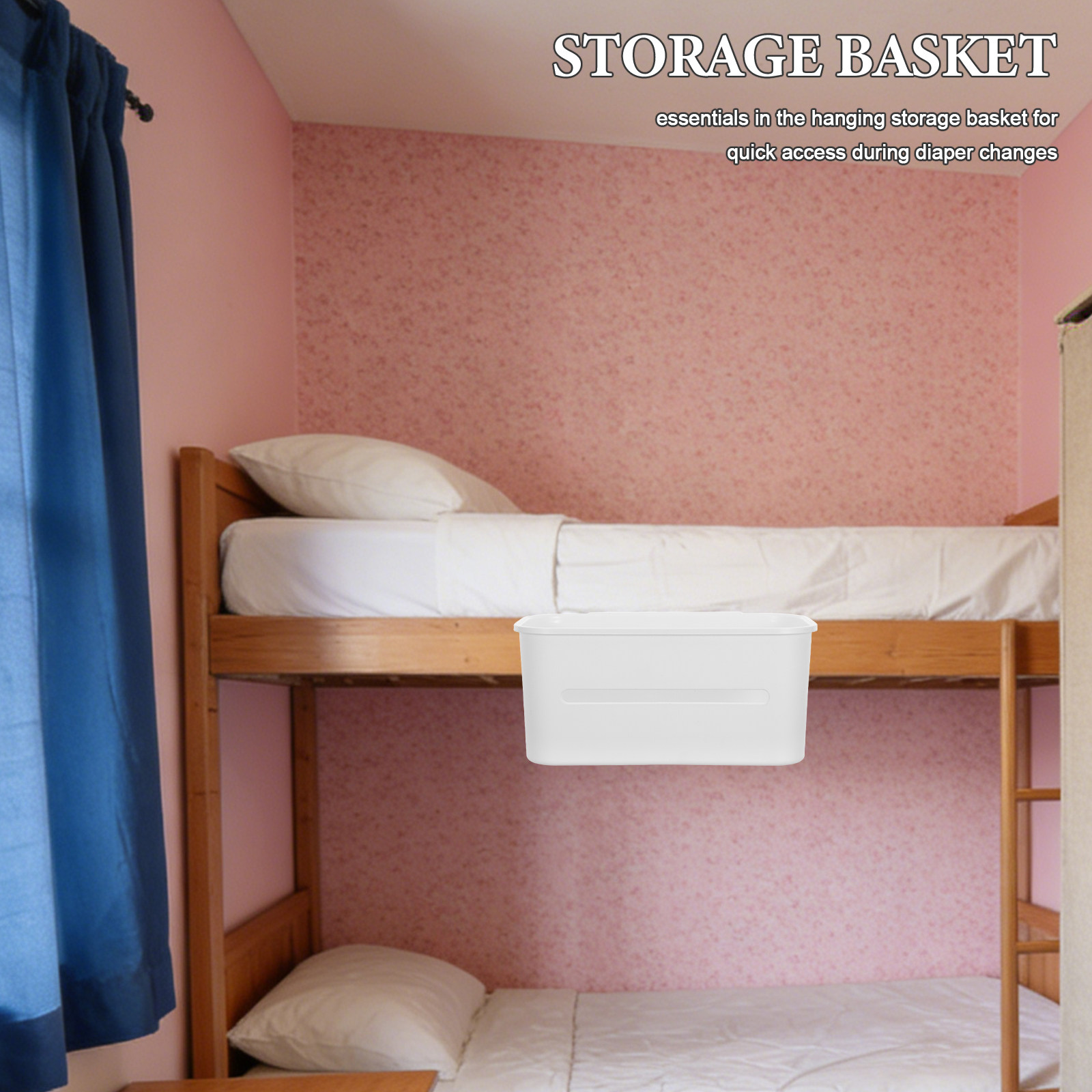 Baby Nursery Crib - Wiszący kosz do przechowywania przy łóżeczku,