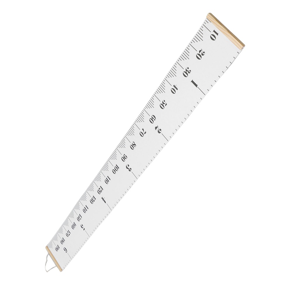 Growth Chart Ruler - Dwustronna miarka wzrostu z drewna sosnowego,