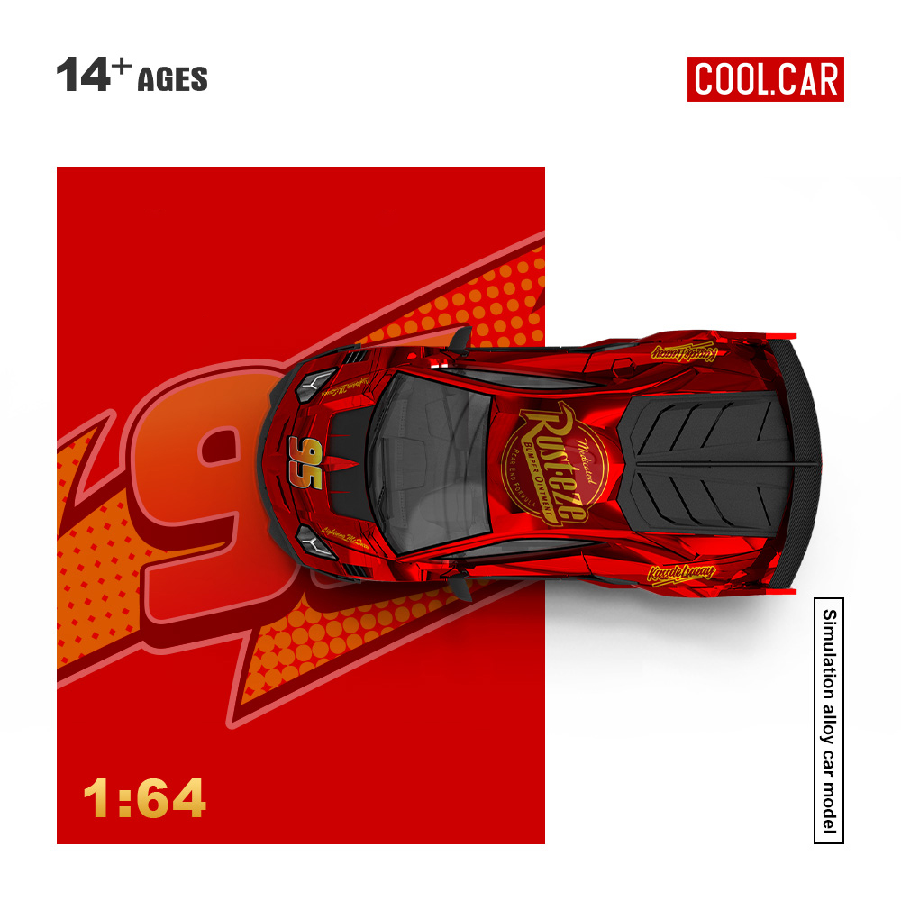 Baby Nursery Gifts - Fajny Samochód 1:64 GT EVO Lightning