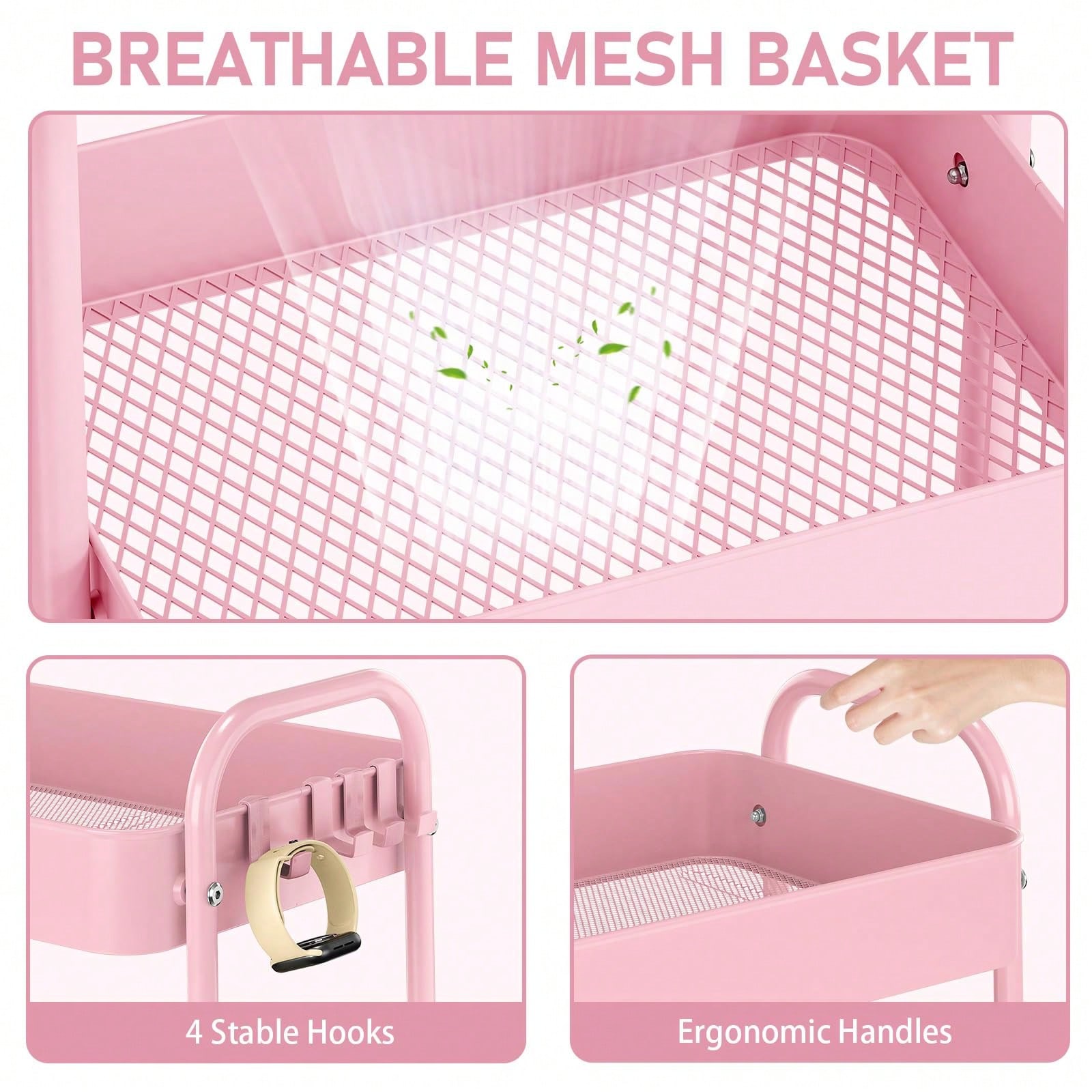 3-poziomowy metalowy wózek na  – Baby Nursery Office recenzja i cena