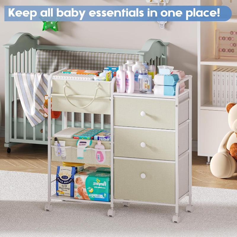 Wózek na pieluchy dla niemowlą – Baby Nursery Utility Cart recenzja i cena