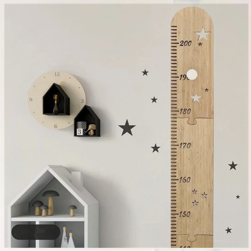 5 arkuszy Nordic drewniane wyk – Growth Chart Ruler recenzja i cena
