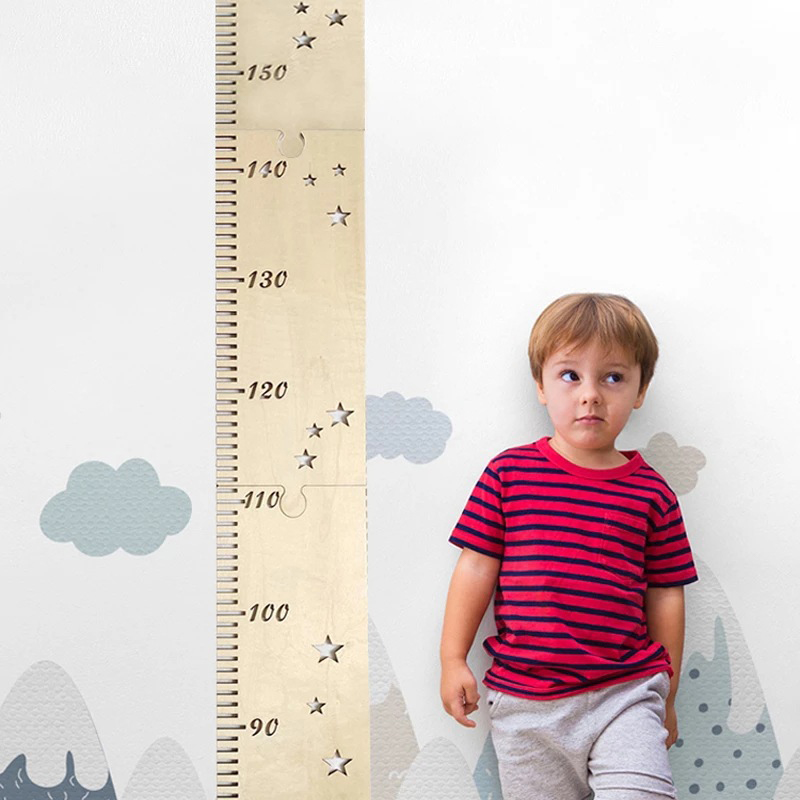 5 arkuszy Nordic drewniane wyk – Growth Chart Ruler recenzja i cena