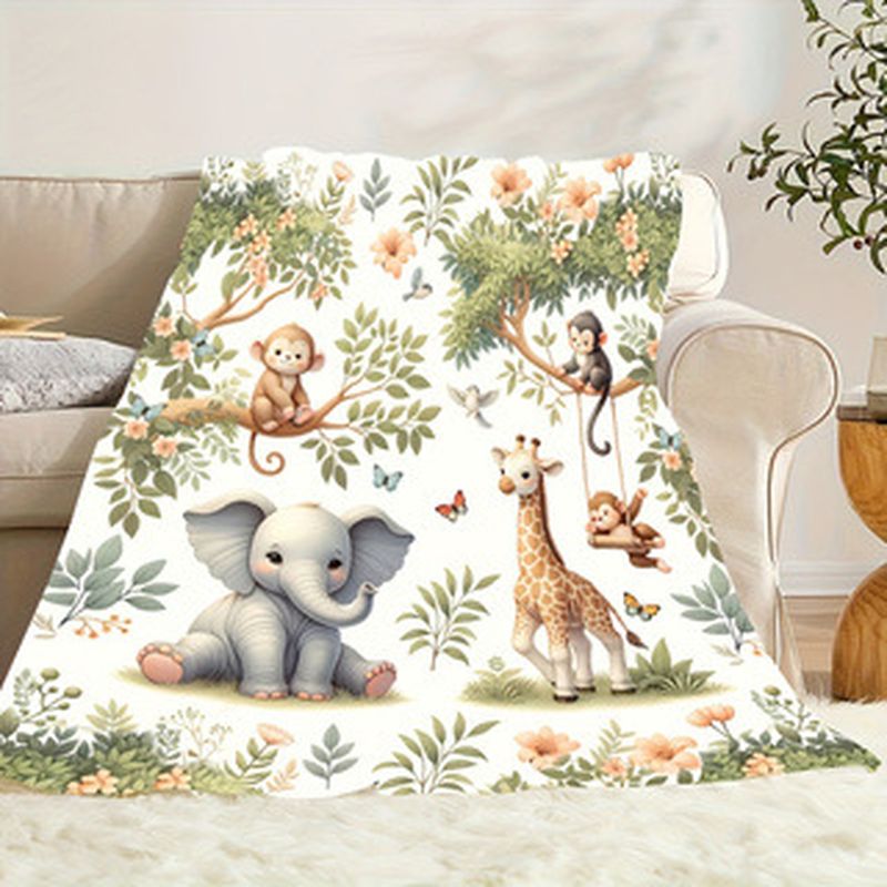 Kocyk dla niemowląt VIKAMA z m – Baby Nursery Jungle Animals recenzja i cena