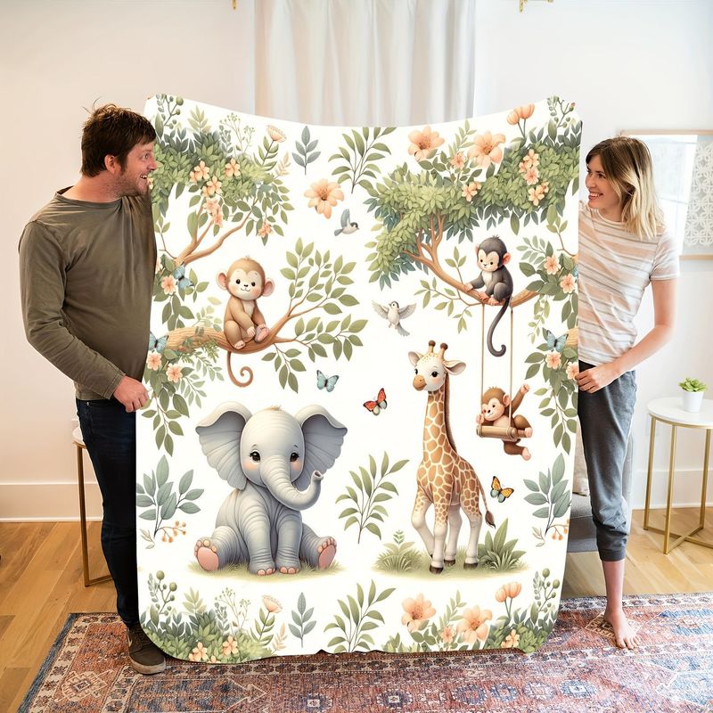 Kocyk dla niemowląt VIKAMA z m – Baby Nursery Jungle Animals recenzja i cena