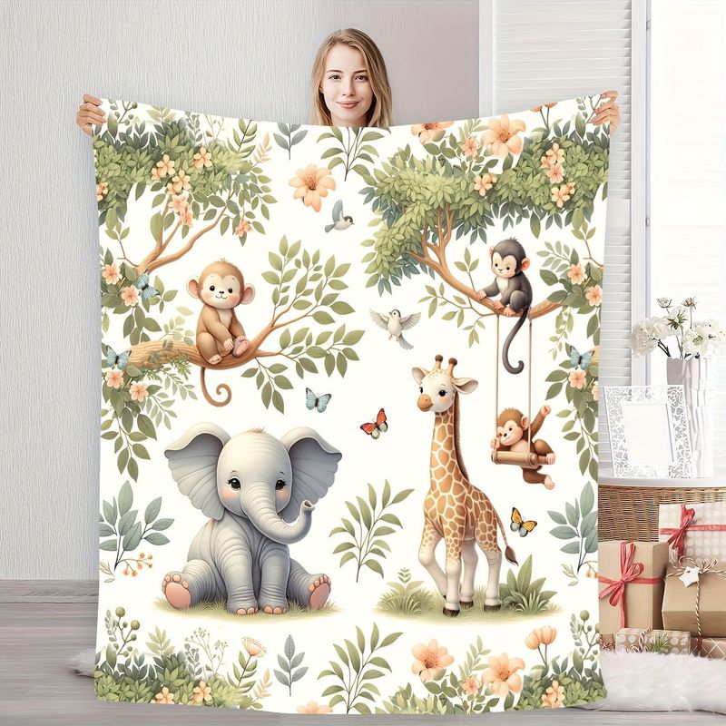 Kocyk dla niemowląt VIKAMA z m – Baby Nursery Jungle Animals recenzja i cena