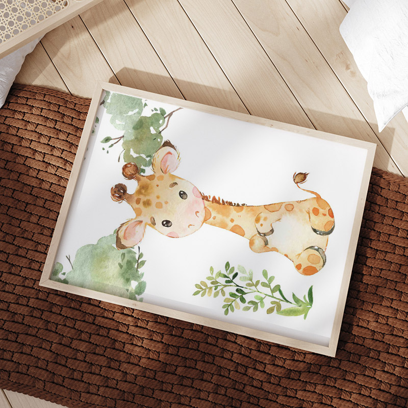 Lew Słoń Żyrafa Małpa Zebra Pl – Baby Nursery Jungle Animals recenzja i cena