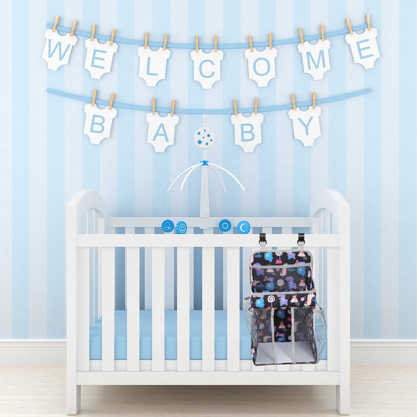 Torby na pieluchy, organizery  – Baby Nursery Crib recenzja i cena