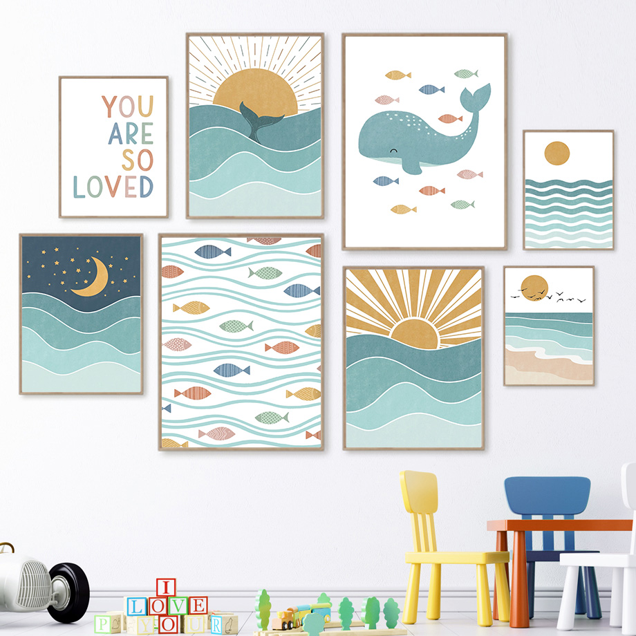 Obraz na płótnie 2D Ryba Wielo – Baby Nursery Quotes recenzja i cena