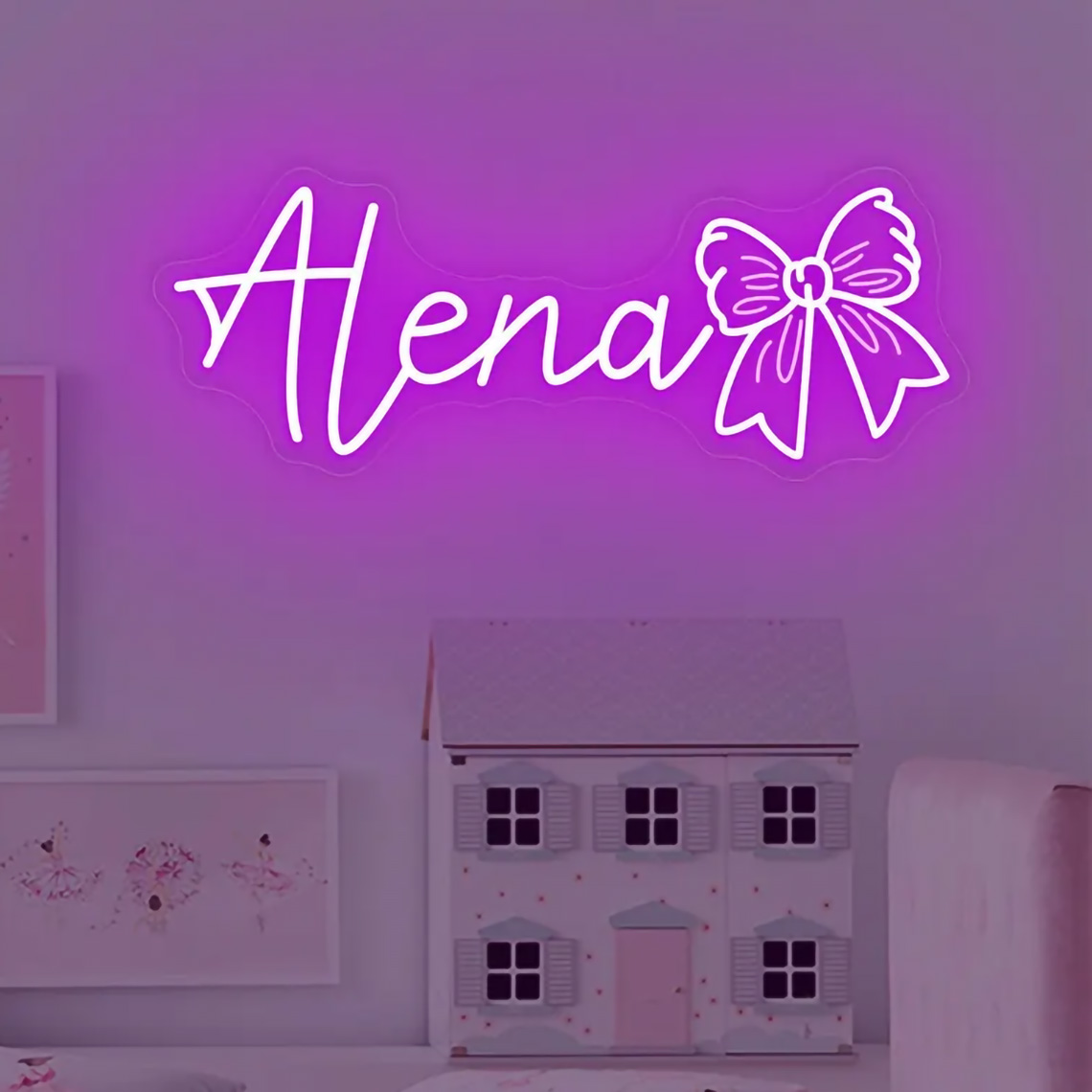 Neonowy Znak z Imieniem w Kszt – Baby Nursery Room recenzja i cena
