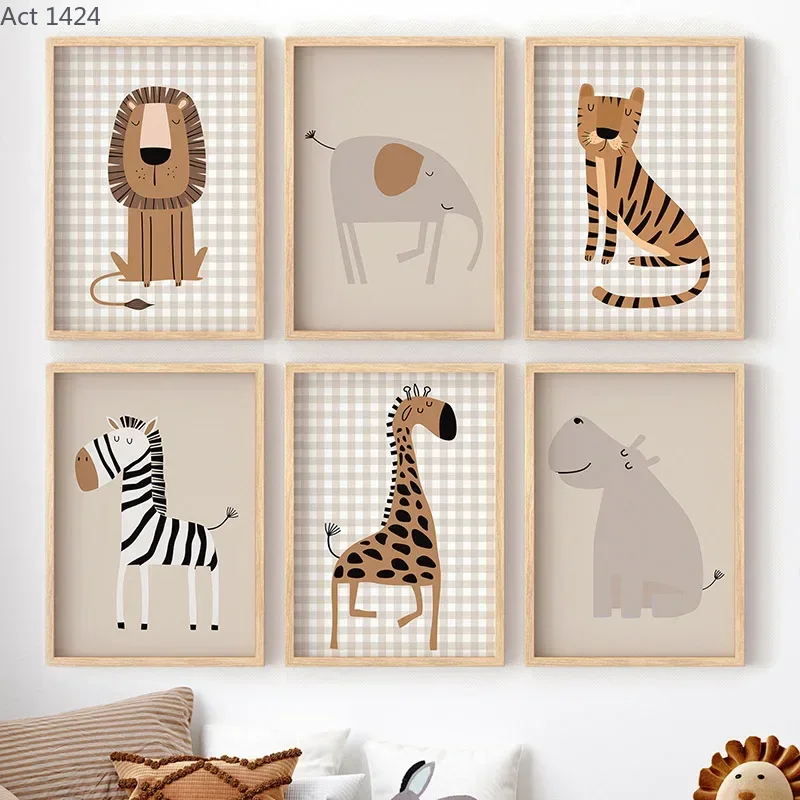 Lew, Tygrys, Słoń, Żyrafa, Zwi – Baby Nursery Jungle Animals recenzja i cena