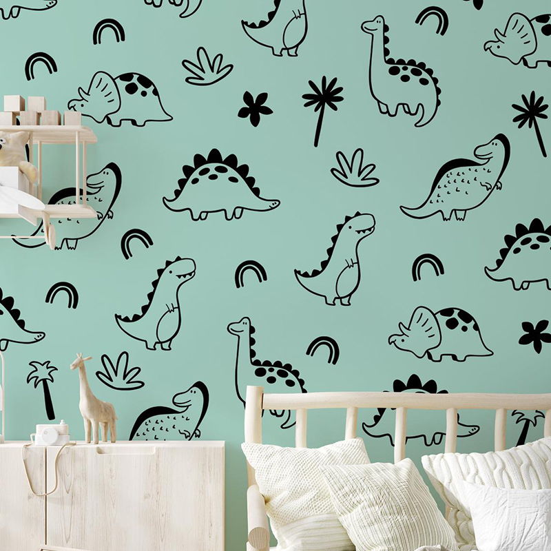 Geometryczne drzewo dinozaura  – Baby Nursery Jungle Animals recenzja i cena