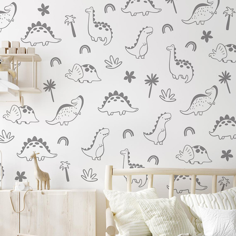 Geometryczne drzewo dinozaura  – Baby Nursery Jungle Animals recenzja i cena
