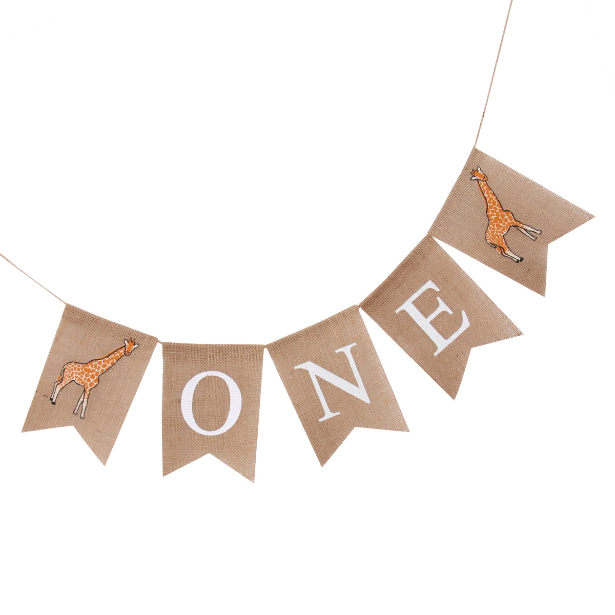 Girafa Lniany Baner Jednostron – Baby Nursery Bunting recenzja i cena