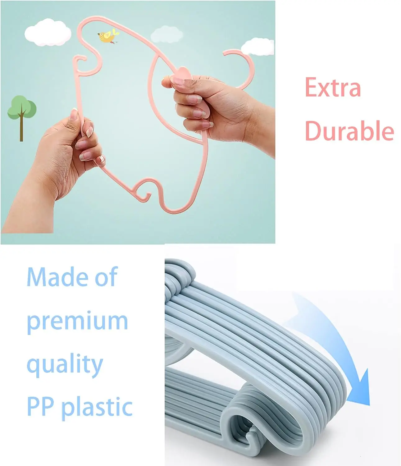 Wieszaki dla niemowląt, plasti – Baby Nursery Uniform recenzja i cena