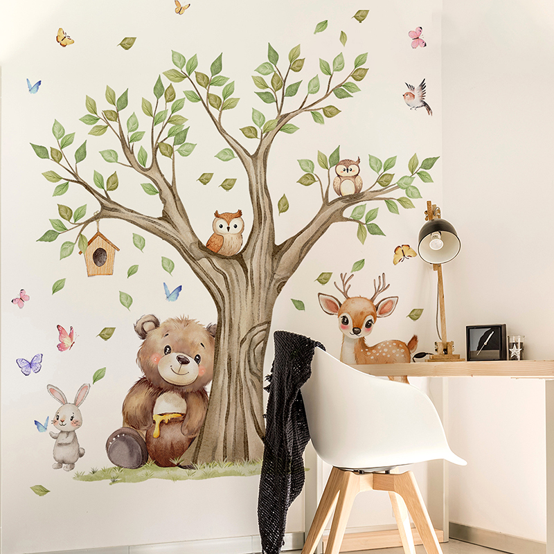 Naklejki ścienne DIY z motywem – Baby Nursery Jungle Animals recenzja i cena