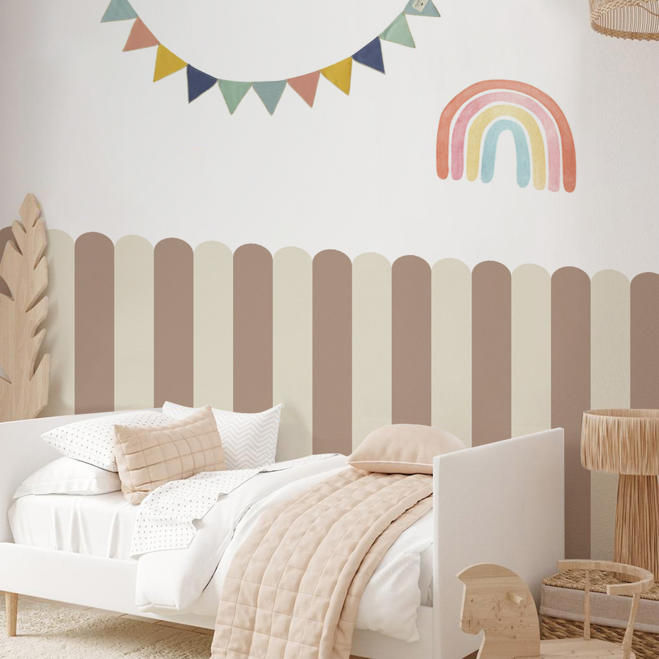 Wielokolorowa pionowa tapeta w – Baby Nursery Room recenzja i cena
