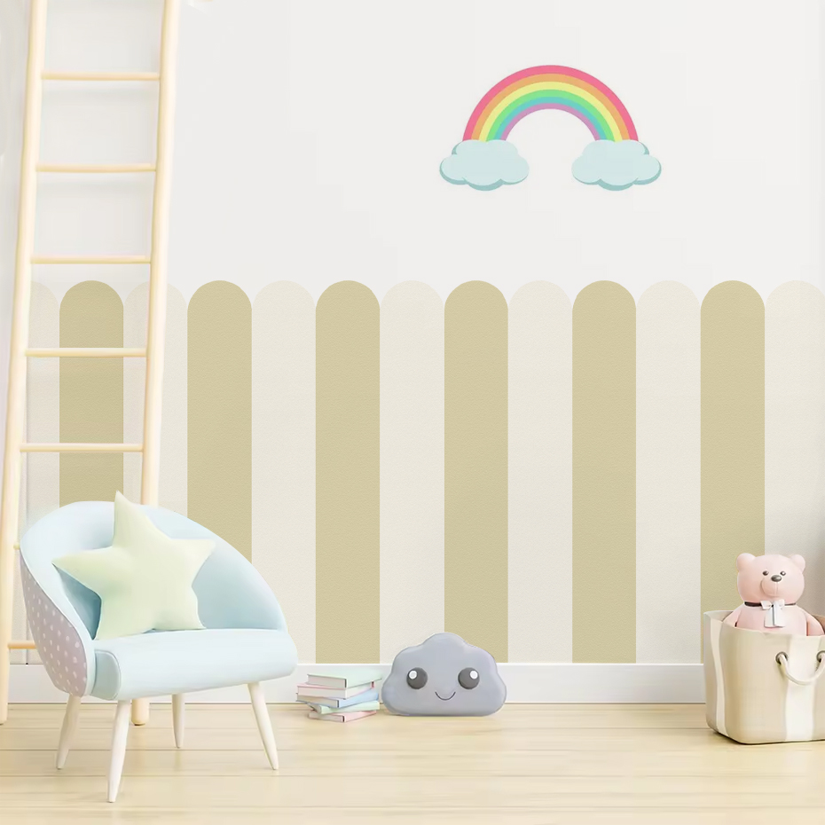 Wielokolorowa pionowa tapeta w – Baby Nursery Room recenzja i cena