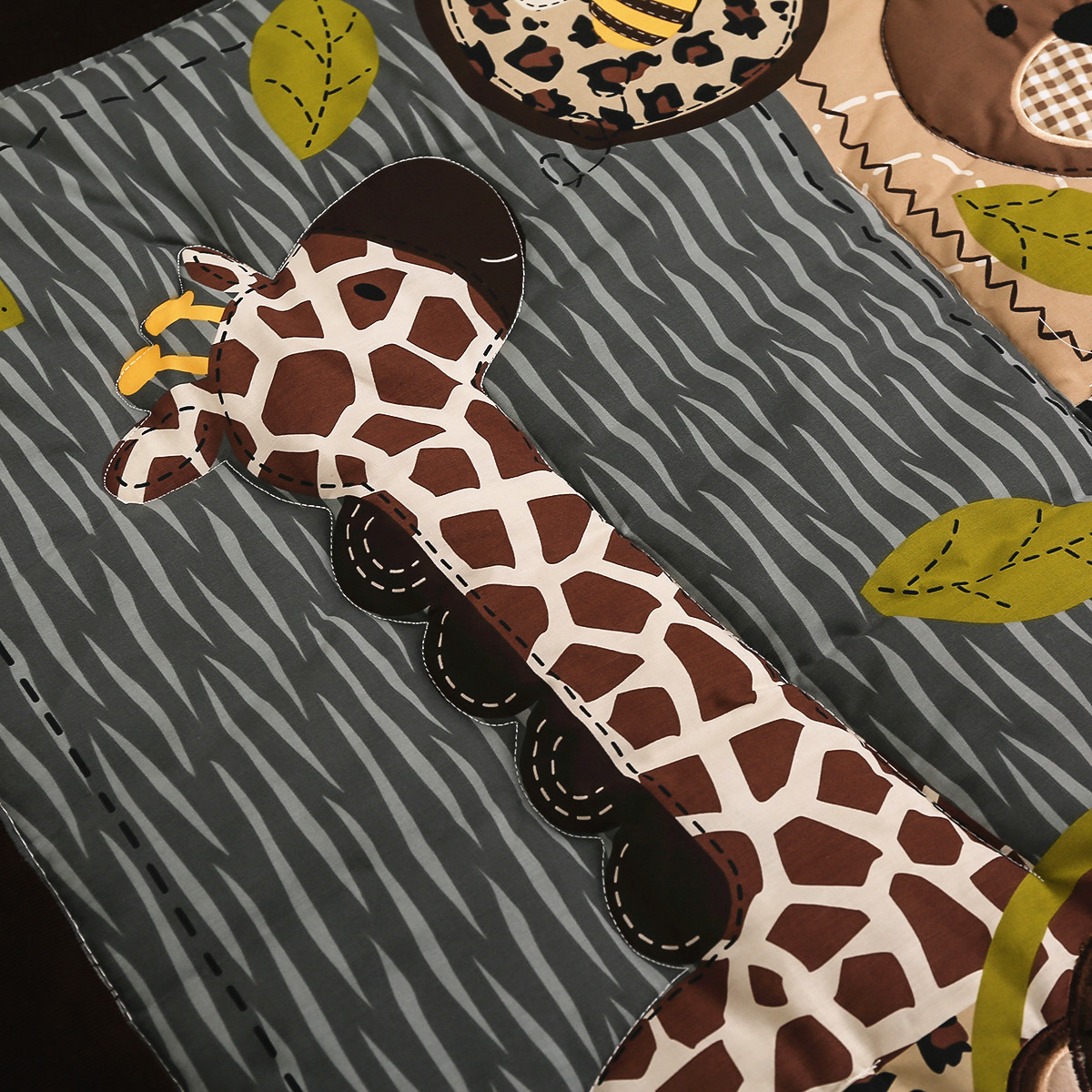 3-częściowy haftowany zestaw p – Baby Nursery Jungle Animals recenzja i cena